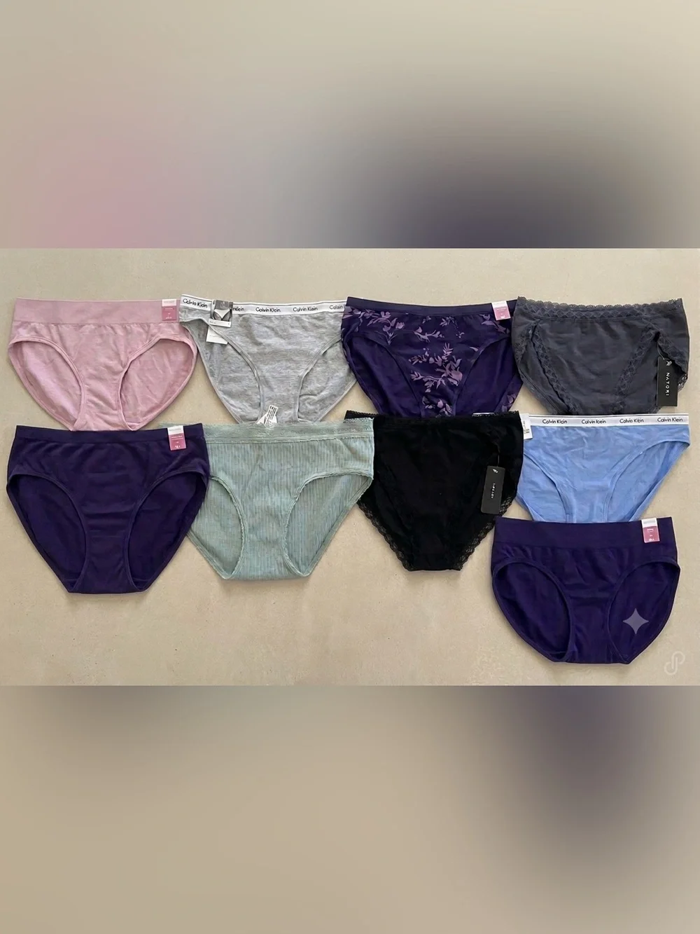 Victoria’s Secret Calvin Klein Auden panties Bikini Briefs VS LARGE lot bundle - Picture 1 of 4